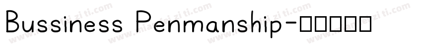 Bussiness Penmanship字体转换